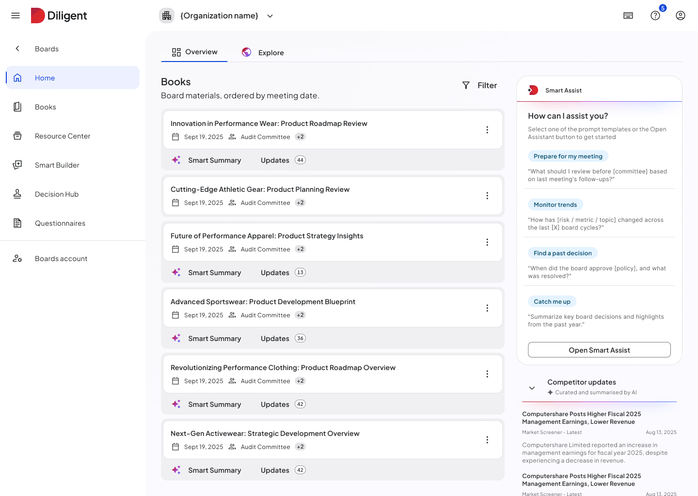 Director home page exploration, version 1